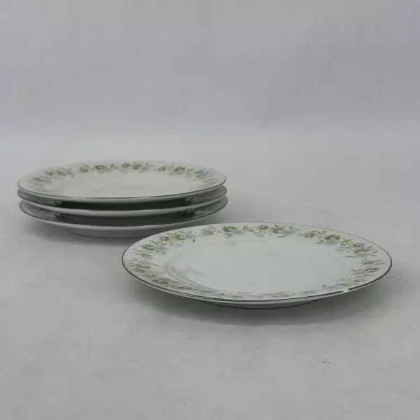 Set of 4 Johann Haviland Bavaria Germany Forever Spring 6 Inch Bread Plates