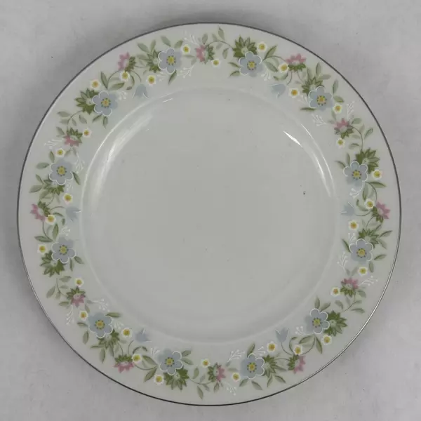 Set of 4 Johann Haviland Bavaria Germany Forever Spring 6 Inch Bread Plates