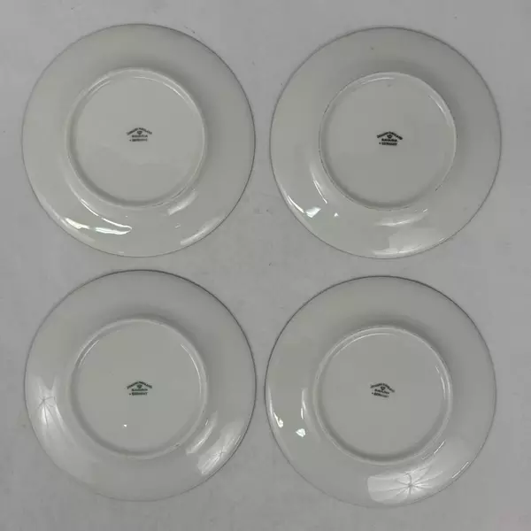 Set of 4 Johann Haviland Bavaria Germany Forever Spring 6 Inch Bread Plates