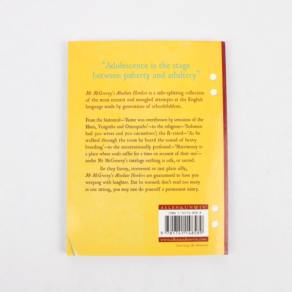 Mr McGreevy's Absolute Howlers by Norman McGreevy 2006 Paperback