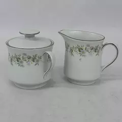 Johann Haviland Forever Spring Creamer and Sugar Bowl With Lid Bavaria Germany