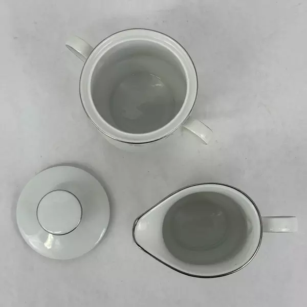 Johann Haviland Forever Spring Creamer and Sugar Bowl With Lid Bavaria Germany