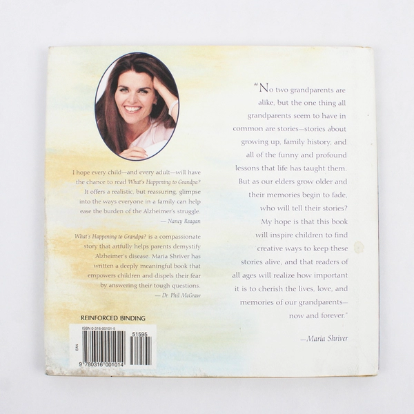 What's Happening to Grandpa? by Maria Shriver 2004 Hardcover Dust Jacket 1st Ed