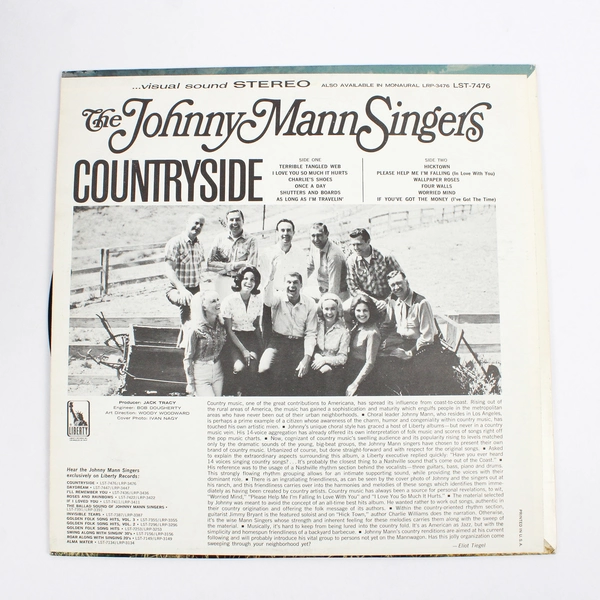 The Johnny Mann Singers 12" Vinyl Record Classic Album Vintage LP