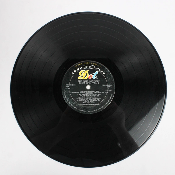 The Mills Bros. Great Hits Wolume 2 1960 Vintage 12" Vinyl Record