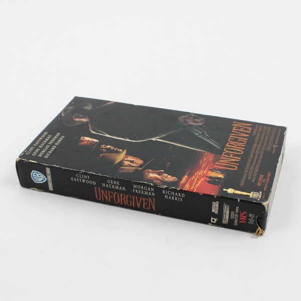 Unforgiven VHS Tape Clint Eastwood Gene Hackman Morgan Freeman 1993