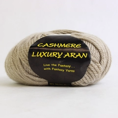 1 Skein Aran Worsted Weight Yarn Cashmere Merino Wool Blend 50g 100 yds Taupe