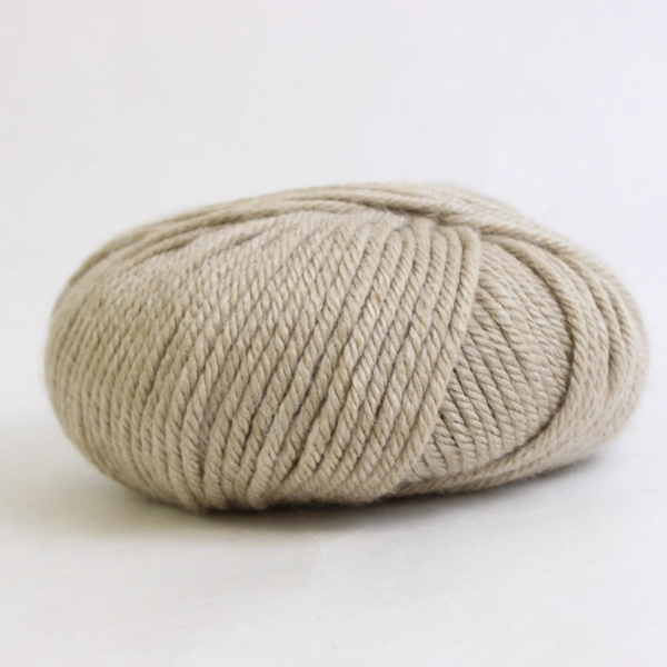 1 Skein Aran Worsted Weight Yarn Cashmere Merino Wool Blend 50g 100 yds Taupe