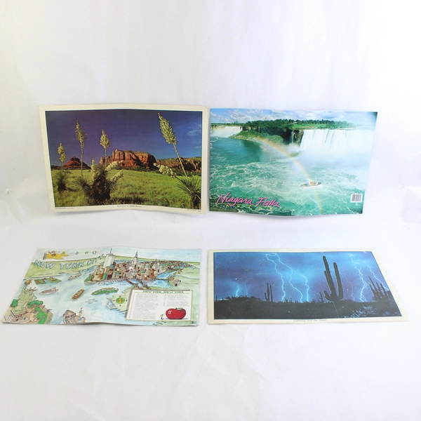 Lot of 4 Travel Photography Placemats New York Canada Arizona
