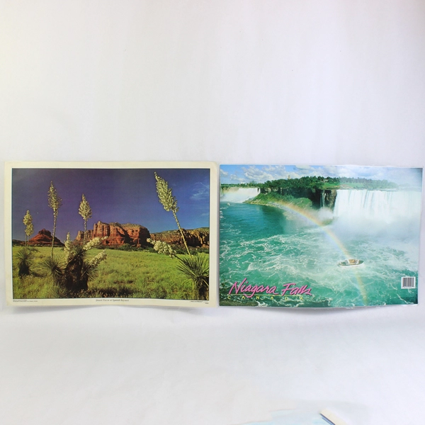 Lot of 4 Travel Photography Placemats New York Canada Arizona