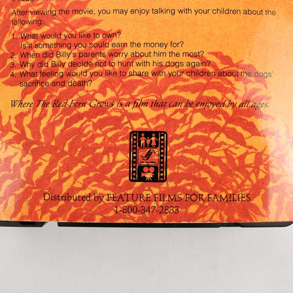 Where The Red Fern Grows VHS Tape Original Release 1974 James Whitmore