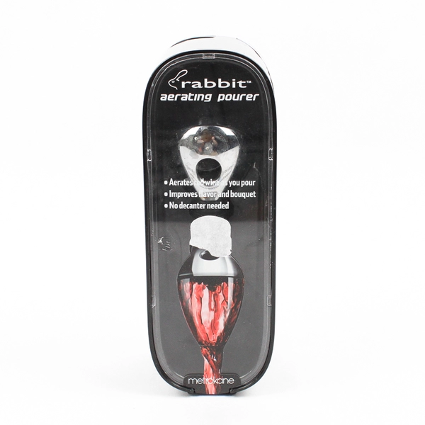 Rabbit Wine Aerator Aerating Pourer Improves Flavor By Metrokane