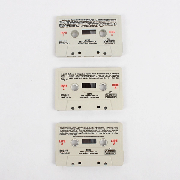 Reader's Digest Elvis The Legend Lives On 3 Tape Set 1986 Collector's Edition