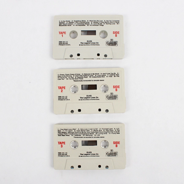 Reader's Digest Elvis The Legend Lives On 3 Tape Set 1986 Collector's Edition