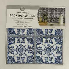 WALL POPS! Peel & Stick Backsplash Tile 4-Pack 10x10 Inch New Wall Tiles