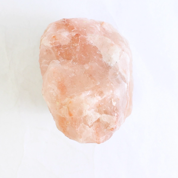 Unbranded 8.5" Tall Pink Salt Lamp Wooden Base No Light