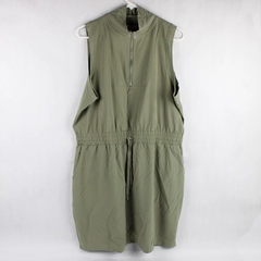 Maurices Sage Green Sleeveless Partial Zip Activewear Dress Women's 0X