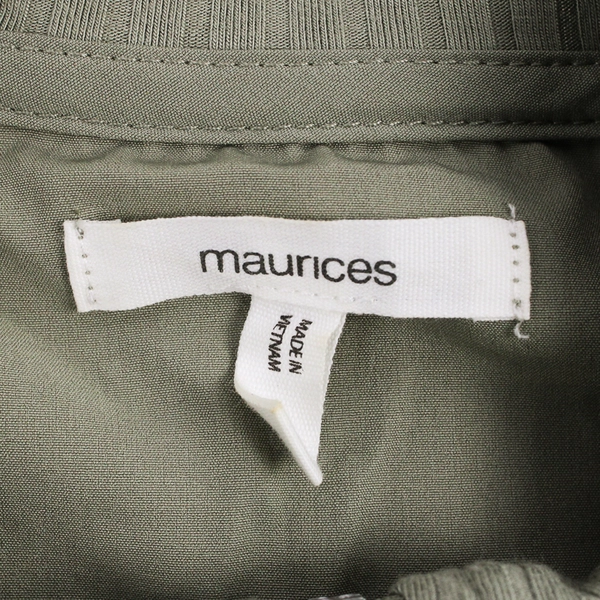 Maurices Sage Green Sleeveless Partial Zip Activewear Dress Women's 0X