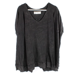 M. Rena Black Long-Sleeved Knit Top Women's Size Large