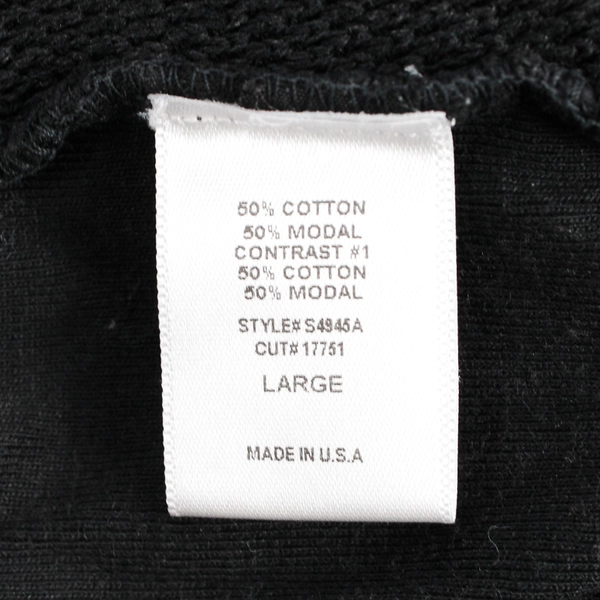 M. Rena Black Long-Sleeved Knit Top Women's Size Large