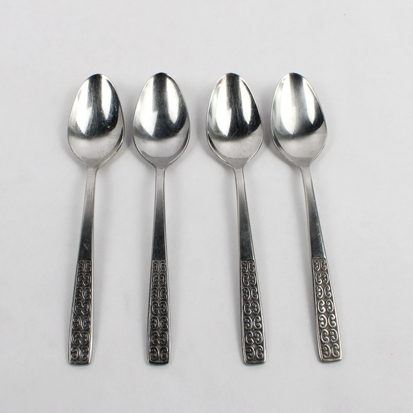 Lot Of 4 International Silver Serenata (Stainless) Flatware Spoons