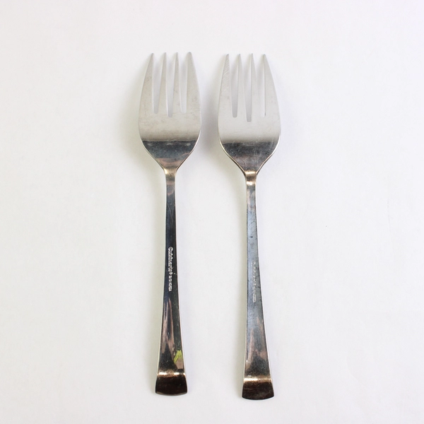 Lot of 2 Cuisinart Geo 8 7/8" Serving Forks 18/10 Stainless Steel