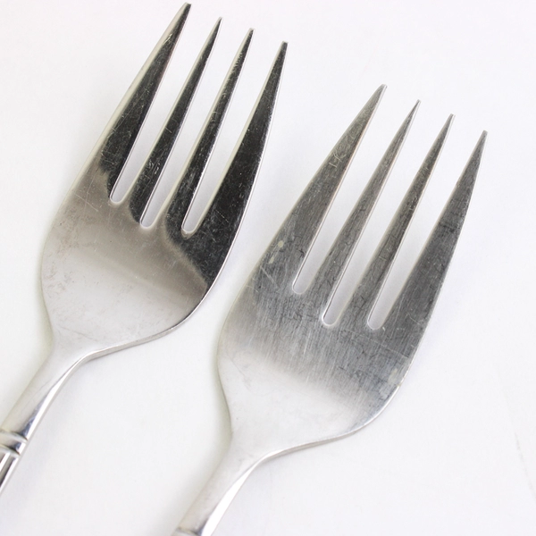 Lot of 2 Cuisinart Geo 8 7/8" Serving Forks 18/10 Stainless Steel