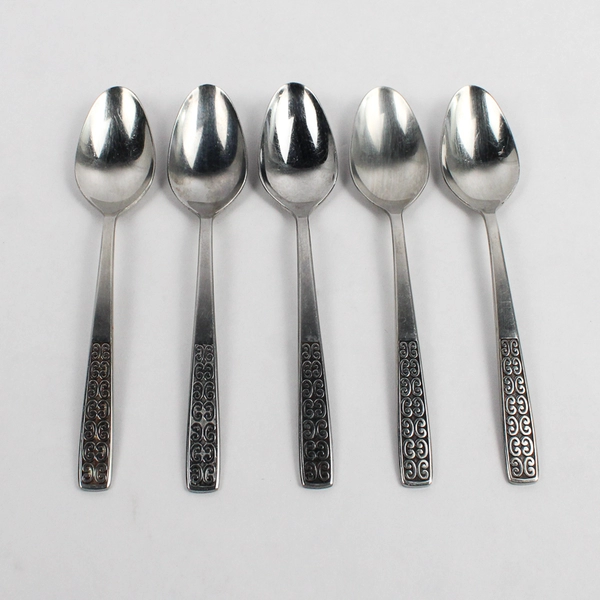 Lot Of 5 International Silver Serenata Stainless Flatware Spoons