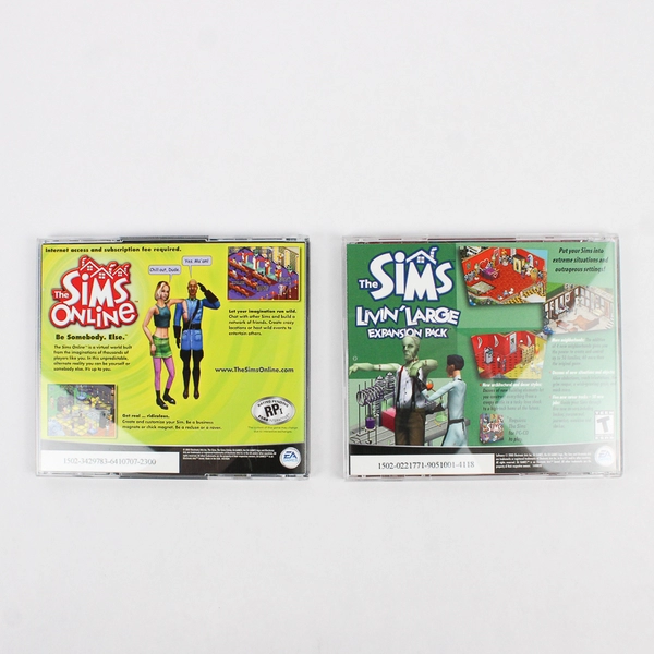 Lot of 2 The Sims EA Games Vacation Expansion Pack & Deluxe Edition 2 Disc Set