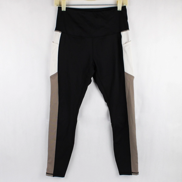 LegEnd Colorblock Mid-Calf Activewear Leggings with Pockets Women's Medium