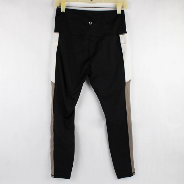 LegEnd Colorblock Mid-Calf Activewear Leggings with Pockets Women's Medium