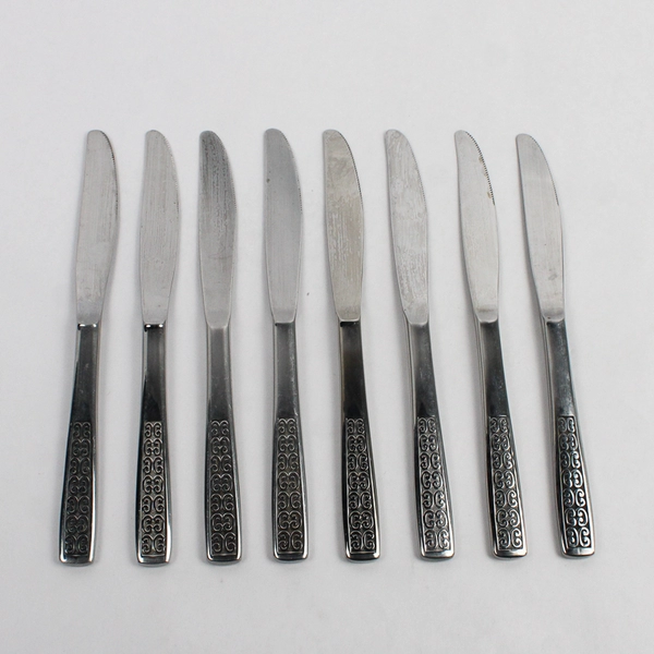 Lot Of 8 International Silver Serenata (Stainless) Flatware Modern Solid Knife