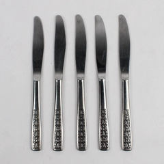 Lot Of 5 International Silver Serenata Stainless Flatware Modern Solid Knife