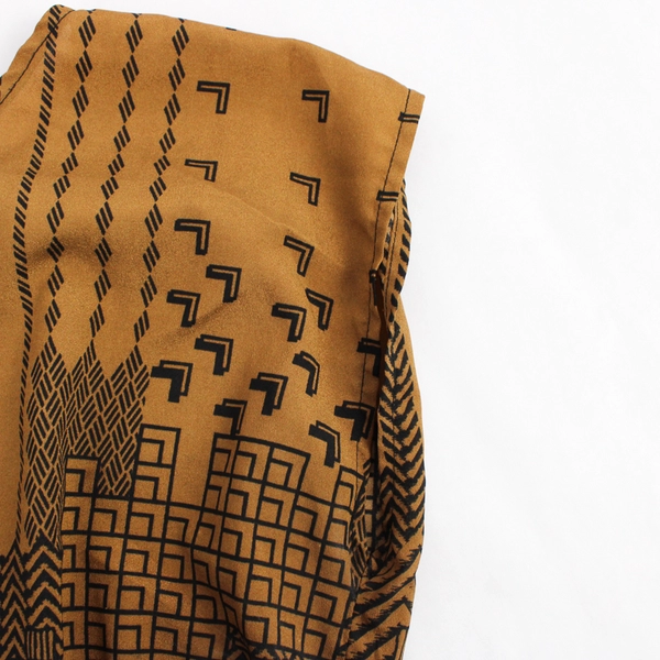 One Clothing Brown and Black Sleeveless Knee-Length Dress Women's XL