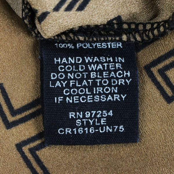 One Clothing Brown and Black Sleeveless Knee-Length Dress Women's XL