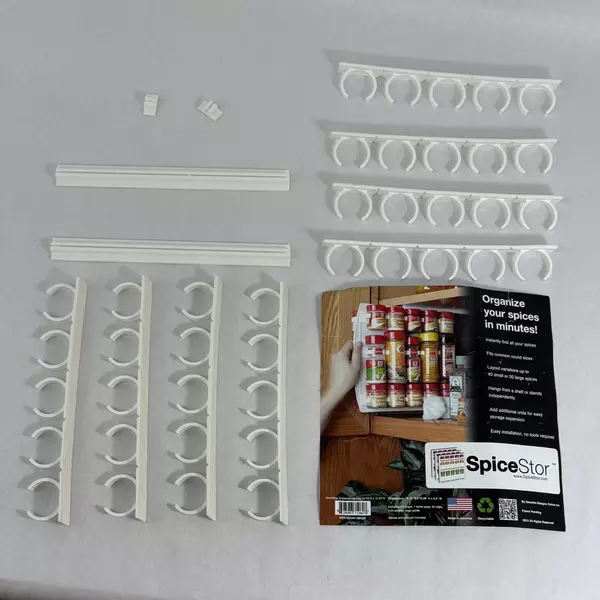 SpiceStor Organizer Kitchen Spice Rack 40 Clip 10.75" Dx10.25" H BRAND NEW