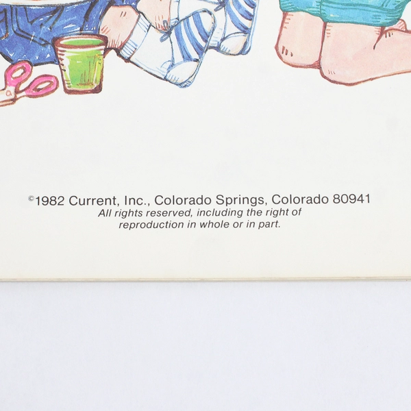 Vintage 1982 Crafts From Current Cut Paste & Color Book Deborah Apy 1982 PB