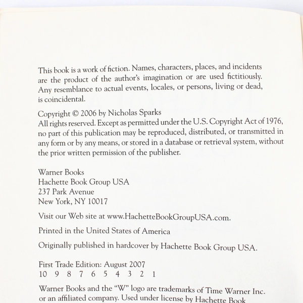 Dear John by Nicholas Sparks 2007 Paperback Novel