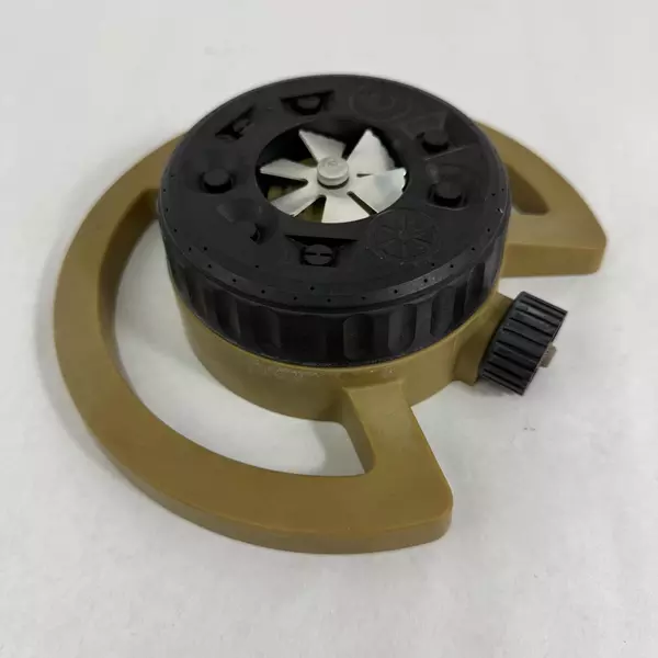 Gold Plastic Adjustable Turret Lawn Sprinkler