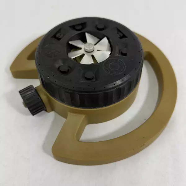 Gold Plastic Adjustable Turret Lawn Sprinkler