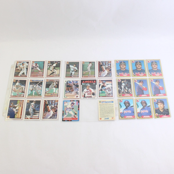 Lot of 51 Vintage 1980s & 90s Baseball Cards California Angels Team