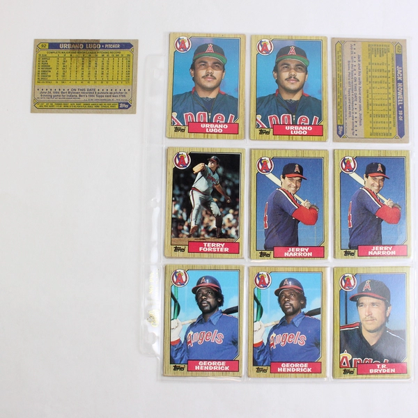 Lot of 51 Vintage 1980s & 90s Baseball Cards California Angels Team