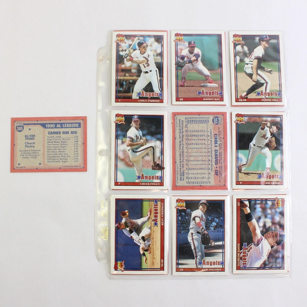 Lot of 51 Vintage 1980s & 90s Baseball Cards California Angels Team