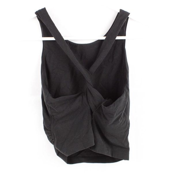 Athleta Black Crossover Back Sports Bra Women's Size Large
