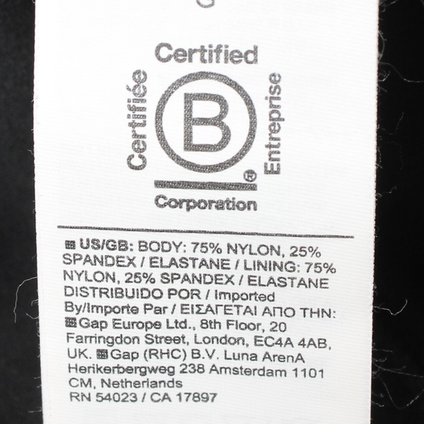 Athleta Black Crossover Back Sports Bra Women's Size Large