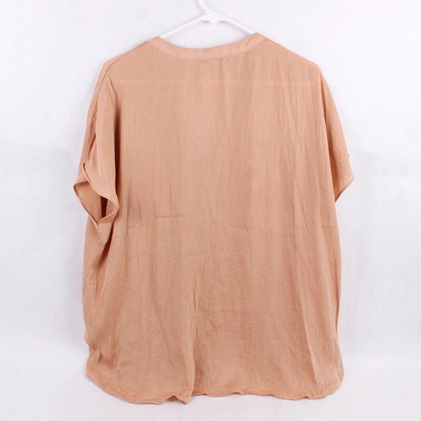 Maison d'Amelie Peach Tunic-Style Top Women's XL