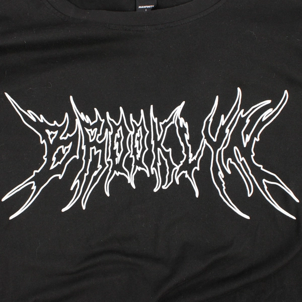 Manfinity Brooklyn Black Graphic T-Shirt Men's Size Large