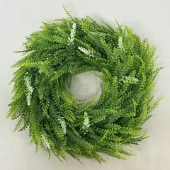 Sand Mine 14 Inch Plastic Lighted Christmas Wreath Works