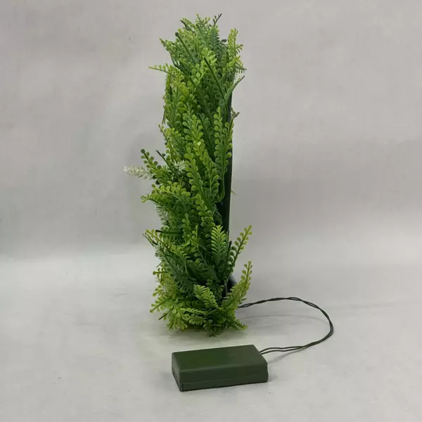 Sand Mine 14 Inch Plastic Lighted Christmas Wreath Works