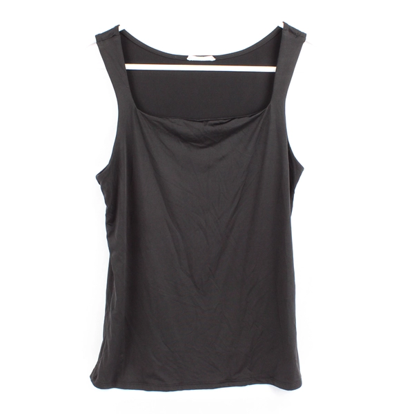 Edgely Black Activewear Square Neck Tank Top Women's Size Large